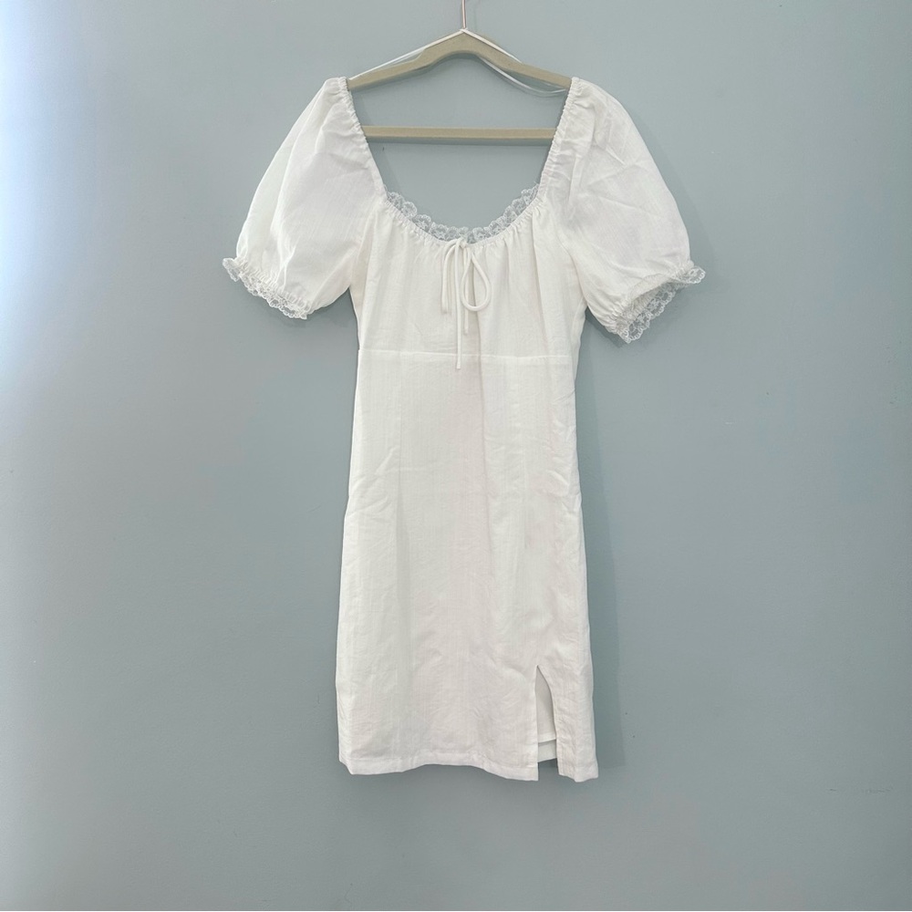 Princess Polly White Dress with Lace Detail